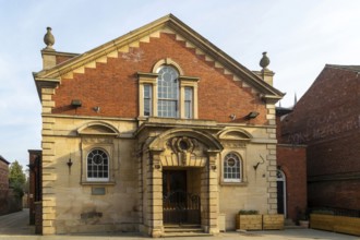 Georgian architecture of the County Assembly Rooms building 1744, Uphill area of city of Lincoln,