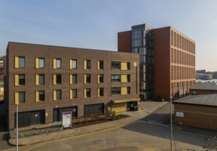 Cygnet Wharf buildings, University of Lincoln, Brayford Campus, Lincoln, Lincolnshire, England, UK