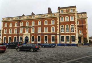 Historic Yarborough Hotel building, a Wetherspoons pub and hotel, Grimsby, north east Lincolnshire,