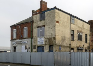 Derelict empty disused property in Grimsby docks, an area known locally as the Kasbah, north east