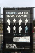 Prostate Cancer UK public awareness advertising poster, Clear Channel, UK