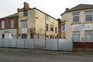 Derelict empty disused property in Grimsby docks, an area known locally as the Kasbah, north east