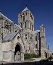 Fécamp Normandie Sainte-Trinité, built 1175-1220 crossing tower and south transept from south-west