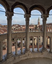 Italy Venice Palazzo Contarini del Bovolo -120 Spiral staircase tower 28 m high Start of