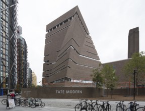 London, Tate Modern art museum extension Blavatnik Building 2010-16 by Herzog & de Meuron