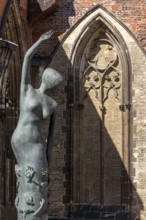 Hamburg, former main church of St Nikolai, today a memorial against the bombing and a memorial,