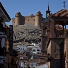 Castle built 1509-12 from south-south-east in the townscape with church and town hall