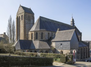 Mortain, collegiate church of St-Evroult. View from north-east, St, Saint, Saint