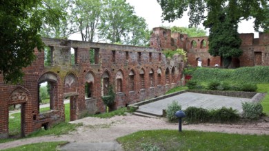 Arendsee Altmark Monastery ruins 87812 North wing of the cloister and east wing on the right