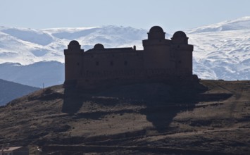 Castle built from the north-east 1509-12 in the background the Sierra Nevada