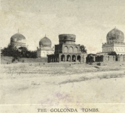 The Golconda tombs, 10th February 1906, Hyderabad, Andhra Pradesh, India, Asia