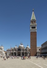 Venice, St Mark's Square (Piazza San Marco), St Mark's Basilica (Basilica di San Marco), and