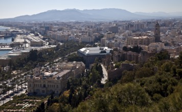 Spain Andalusia Málaga city view from north-east 52763