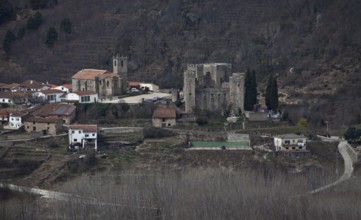 Spain Province of Salamanca Montemayor del Río Castle and church 54224