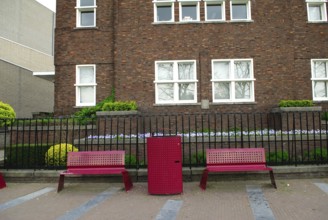 Sitting arrangement in residential area, Germany, Europe