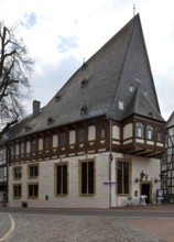 Goslar so called BRUSTTUCH 1521-26 Patrician house with slate gable today hotel 74988 above high