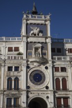 Italy Venice Clock tower on St Mark's Square -455 completed in 1499 by Mauro Codussi Analogue and