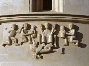 Relief on the east apse, St., Saint, Saint