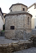 Italy Bergamo 89523 Capella di Santa Croce in the courtyard of the bishop's palace Romanesque