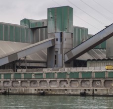 Porto Marghera near Venice, industrial harbour, storage and loading facility