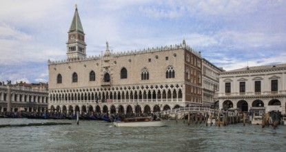 Italy Venice Doge's Palace -33 Main construction period 14-15th century left behind Campanile of