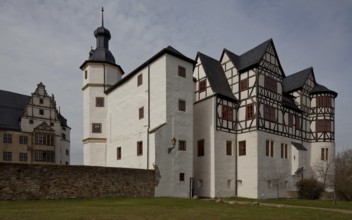 Leitzkau Castle complex from the SE from the last third of the 16th century 86637 left rear north