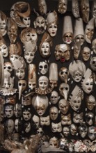 Italy Venice Artistic masks -230 in a shop workshop