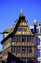 Kammerzell House, half-timbered house at the cathedral, Strasbourg, Strasbourg, Alsace, Impressive