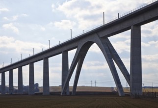 Unstruttal ICE bridge near Karsdorf 62536 Halle Saale-Erfurt line one of the four arch elements