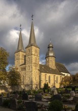 Marienmünster, Benedictine abbey, monastery church from the south-west