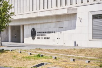 Lettering Federal Ministry of the Interior and for Homeland on the back of the ministry, Berlin,