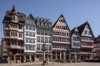 Frankfurt am Main, Römerberg, Historic houses on the east side