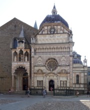 Italy Bergamo 89415 Colleoni Chapel acquired from 1472 - early 16th century Facade facing Cathedral