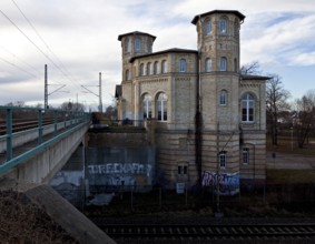 Delitzsch b Leipzig Oberer Bahnhof 58840 Built in 1872 today private Academy of Performing Arts