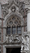 Italy Venice Doge's Palace Porta della Carta -38 late Gothic gateway to the palace courtyard