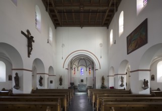 Village church, view to the east, St., Sankt, Saint