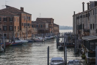 Italy Venice Rio del Ponte Lungo -158 on the island of Giudecca View to the south into the lagoon