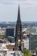 Hamburg, Former main church St Nikolai, today a memorial against the bombing war and a memorial,