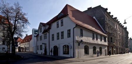 Halle Saale Francke Foundations Orphanage Bookshop 58458 View from north-west in front of 1706 ZUM