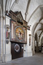 Münster/Westphalia, St Paul's Cathedral, south ambulatory, astronomical clock with carillon,