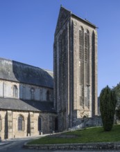 Mortain, collegiate church of St-Evroult. View from south-southwest, St., Saint, Saint