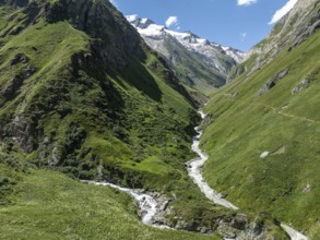 Rötspitze, Umbaltal with river Isel, Hohe Tauern National Park, East Tyrol, Tyrol, Austria, Europe