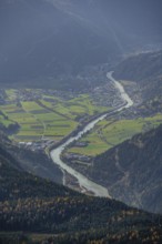 View from the Venet to the Oberinntal, Ötztal Alps, Tyrol, Austria, Europe
