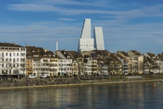 Roche Towers, architects Herzog and de Meuron, Basel, Canton of Basel-Stadt, Switzerland, Europe