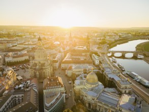 Dresden Old Town with Church of Our Lady, Dresden, Saxony, Germany, Europe