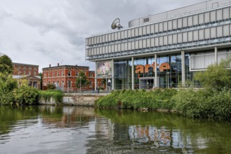 Headquarters of the Franco-German television channel Arte on the River Ill, Strasbourg, Département