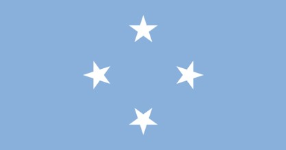 Flag of Micronesia, Vector illustration