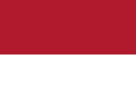Flag of Monaco, Vector illustration