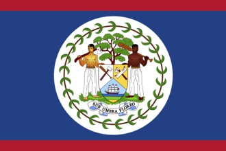 Flag of Belize, Vector illustration