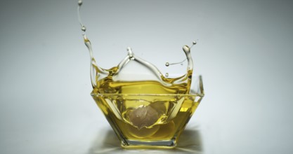 Green Olives, Olea europaea, Falling into a Jar